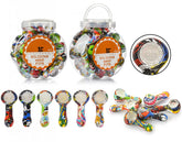 35 Pcs Set Water Color Silicone Handpipe on Jar